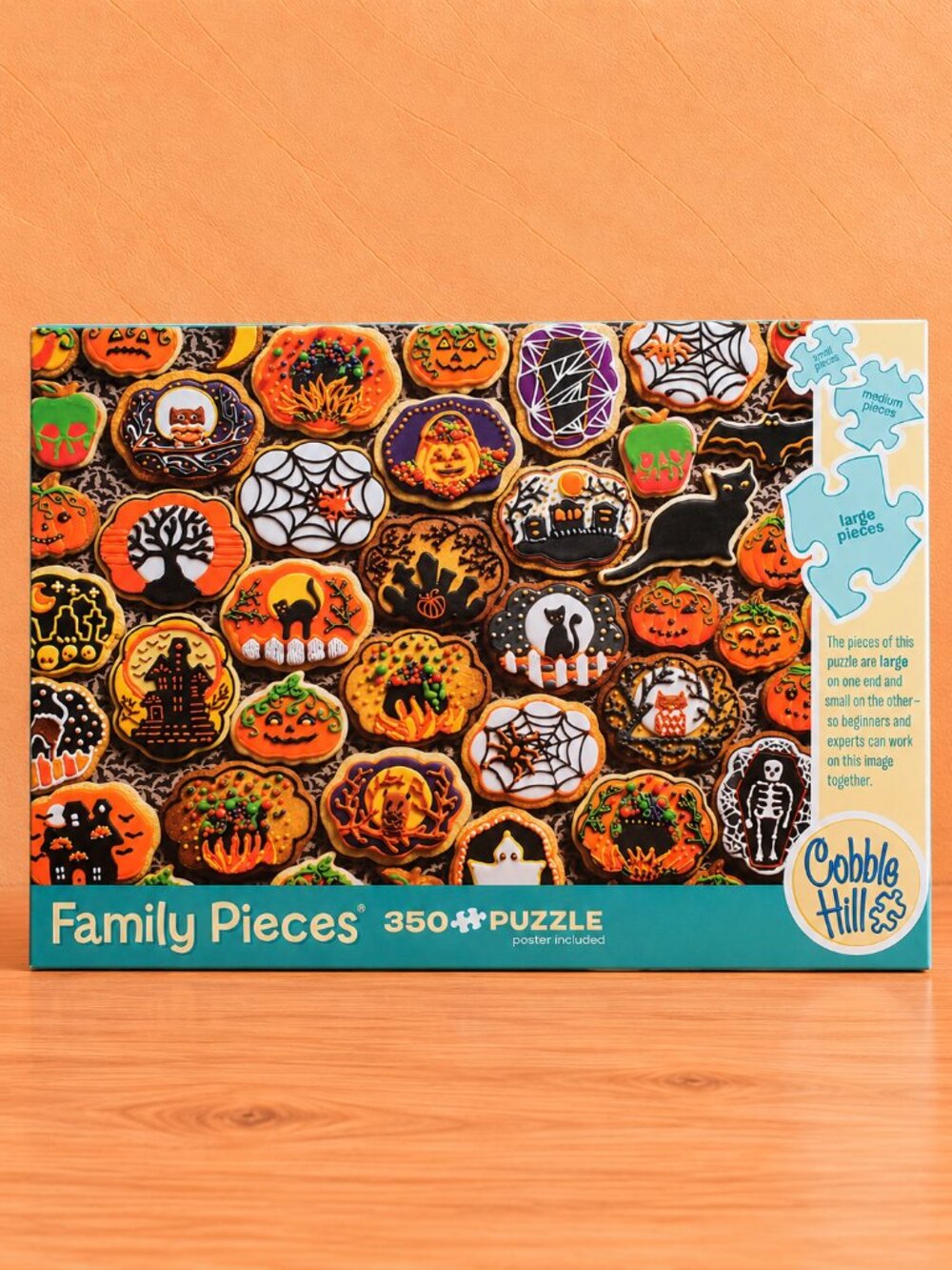 Jigsaw Puzzle Halloween Cookies Cobble Hill Family Pieces 350 Complete Spooky